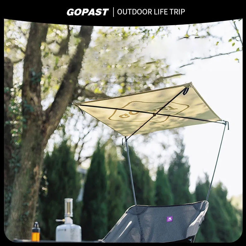 Sunshade Umbrella Parts Ultralight Outdoor Chair Sunshade Umbrella Garden Cover Nature Hike Chair Sunshade Natural Hiking