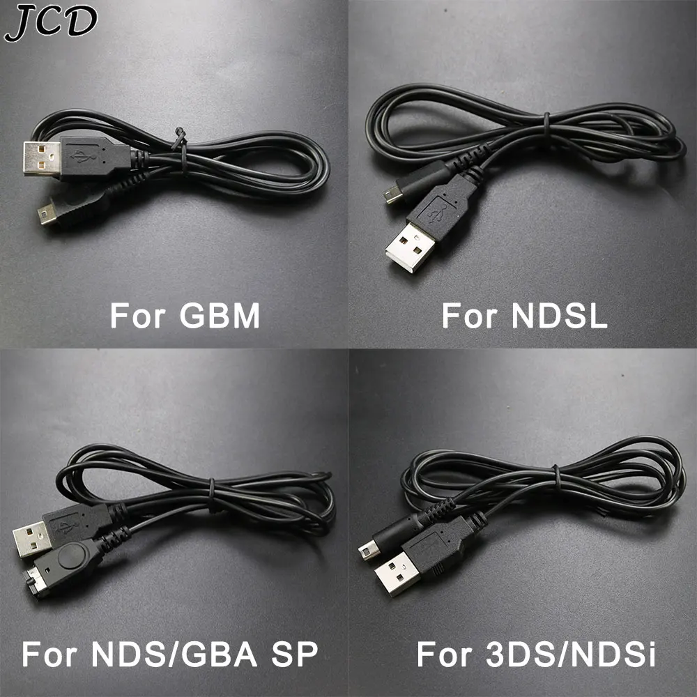 JCD For DS Lite NDSL NDSi  3DS XL New 3DS XL LL NDS GBA SP GBM Console USB Data Charger Cord Power Supply Charging Cable