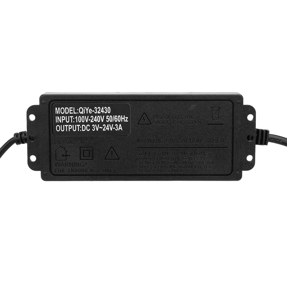 AC100V-240V to DC3V-12V/24V Adjustable Voltage Adapter Digital Display Power Supply Universal Adapter Overcharge Protection