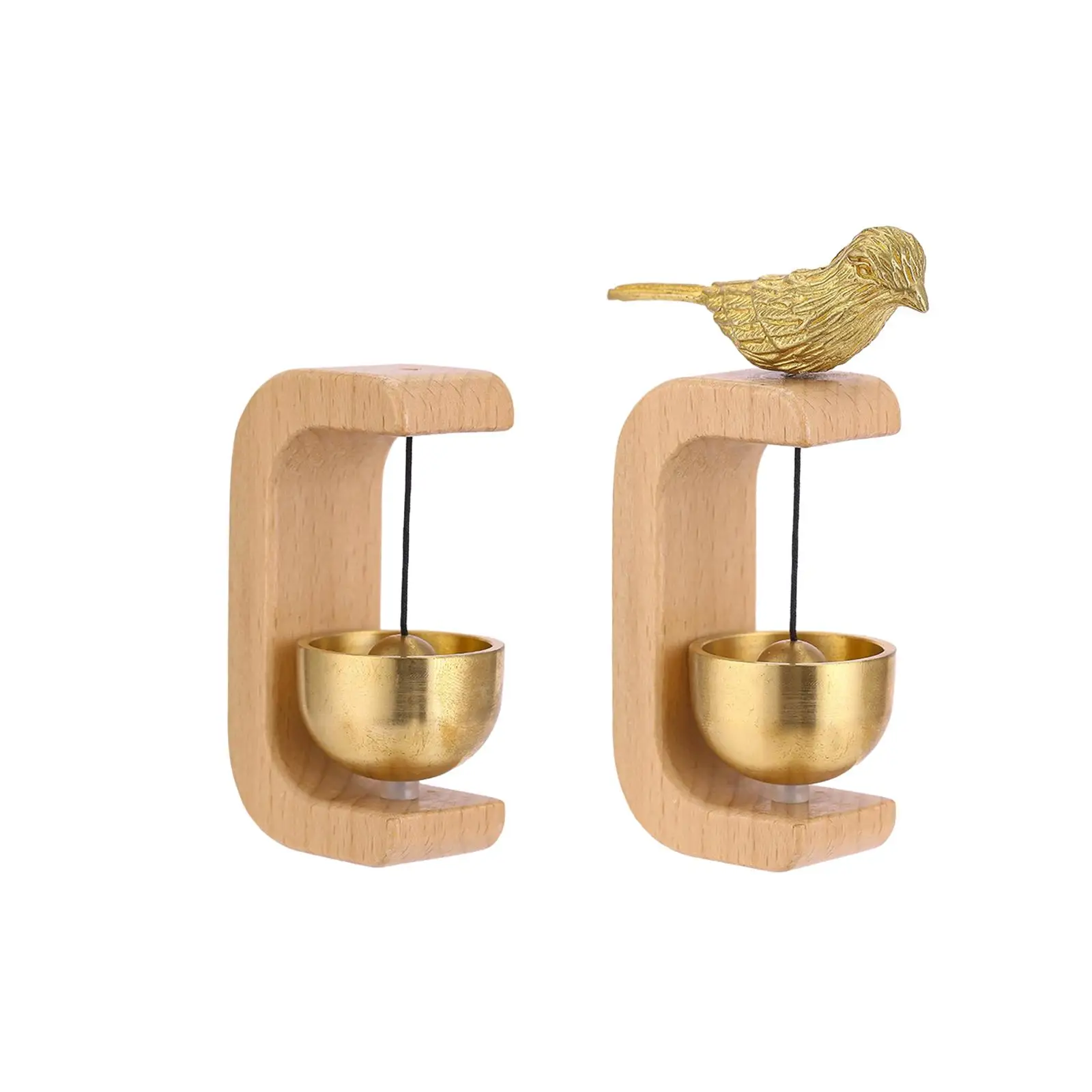 Door Bells Hanging Entrance Cafe Creative Gift Shopkeeper Bells Wood