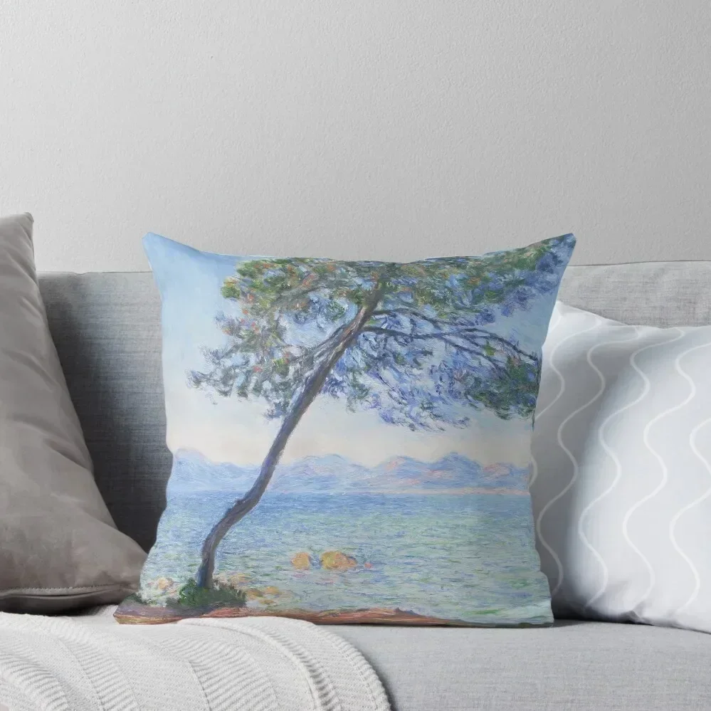 Claude Monet - Antibes (1888) Throw Pillow Sofa Cushions Covers Sofa Covers Sitting Cushion pillow