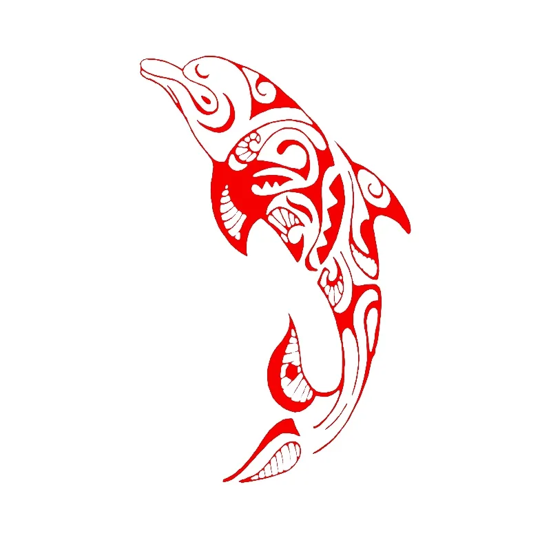 Car Stickers Sticker Tribal Dolphin Wildlife Pattern Products Sunscreen and Waterproof Caravan Accessories Cute, Decoration PVC image 3