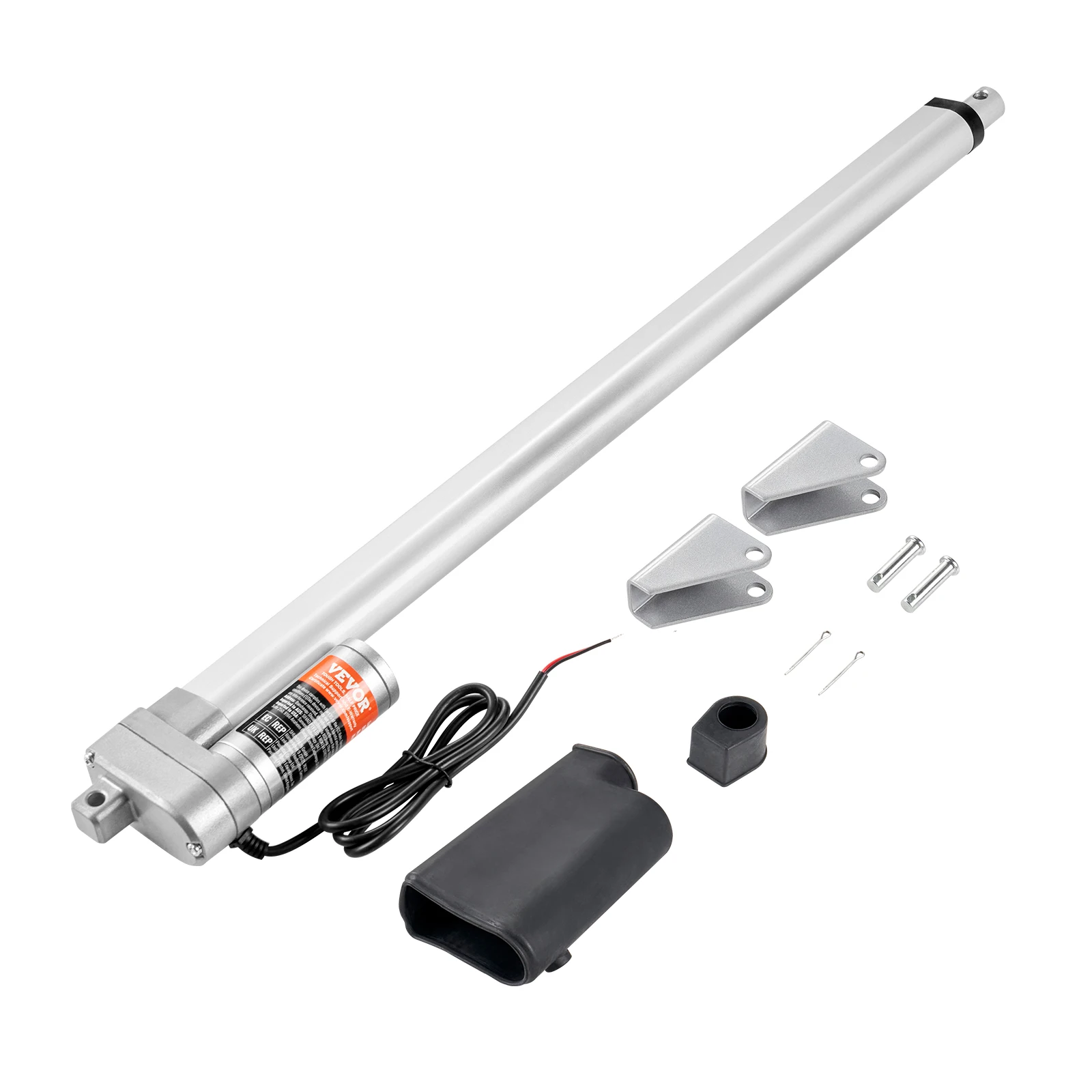 

SucceBuy 12V Linear Actuator 3000N 500mm Waterproof IP65 Linear Motor 0.19"/s Linear Actuator with Mounting Bracket for Outdoor
