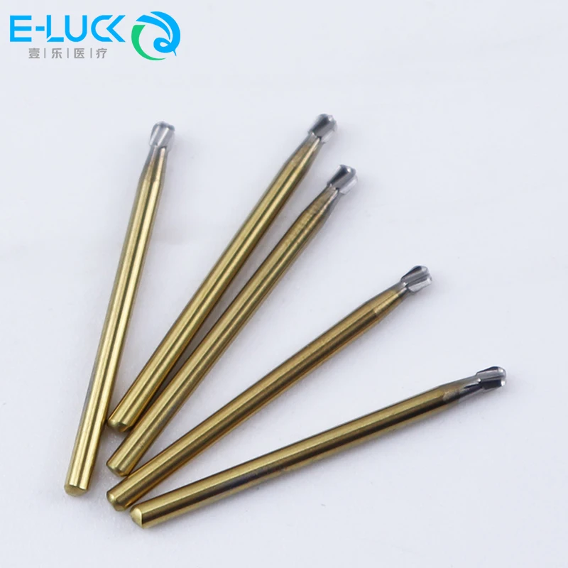 5Pcs/Box Dental Burs Tungsten Carbide Drills Trimming Finishing 1.6mm FG High Speed Handpiece Clinic Lab