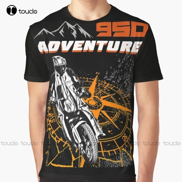 Super Adventure 950 Motorcycle Graphic T-Shirt Custom Aldult Teen Unisex Digital Printing Tee Shirts Fashion Tshirt Summer