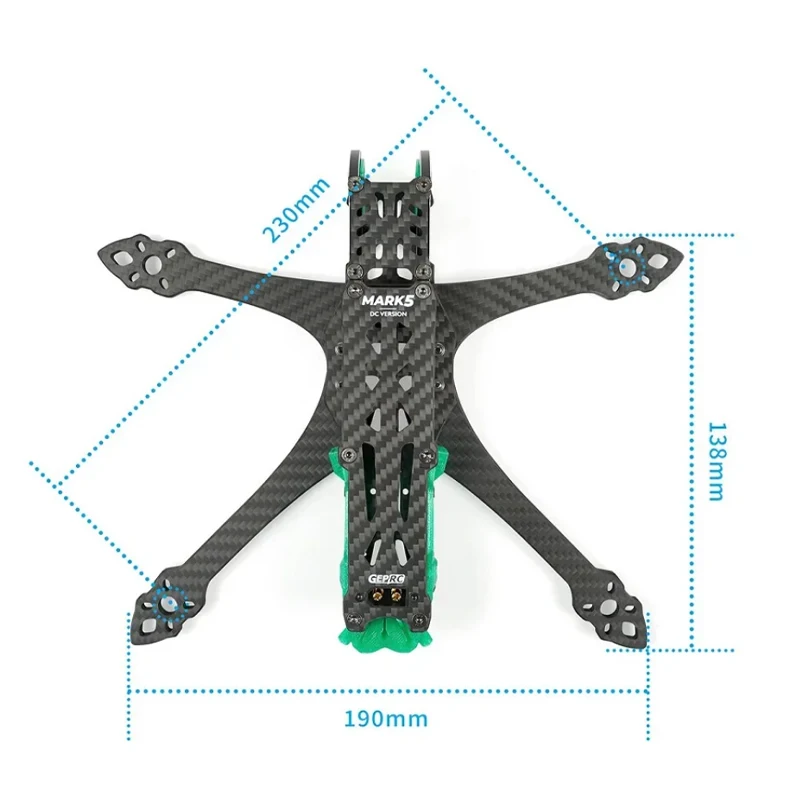 GEP-MK5D O3 DeadCat Telaio 5 pollici GEP-MK5X O3 Telaio per O3 Unità Aria RC FAI DA TE FPV Racing Drone GEPRC GEP MK5D