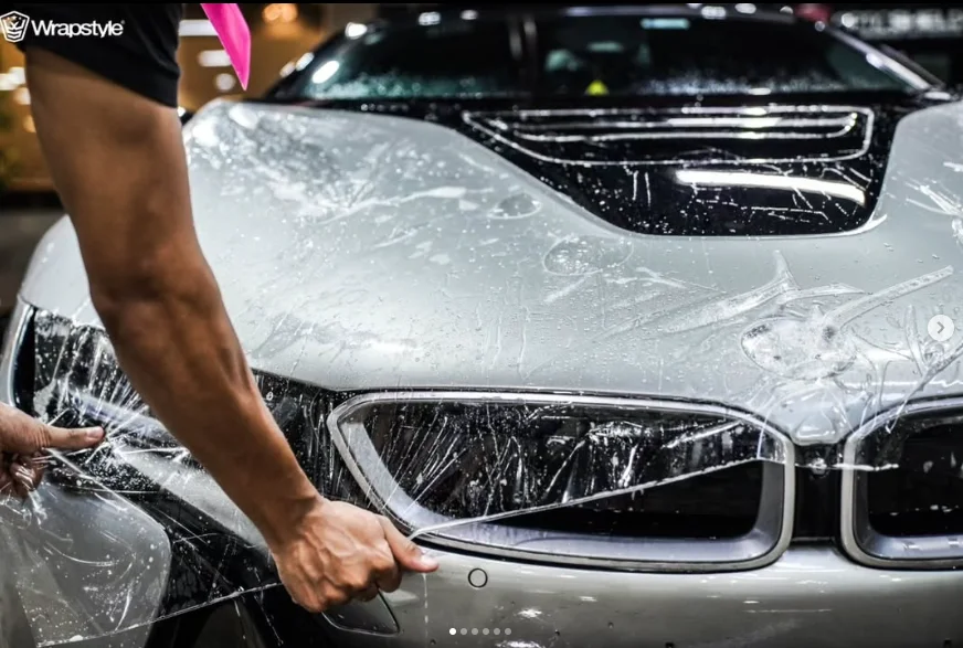 Hydrophobic Super Gloss Roll TPU Bubble-Free Paint Protection Film for Motorcycles Cars Color-Changing Body Wrap From Factory