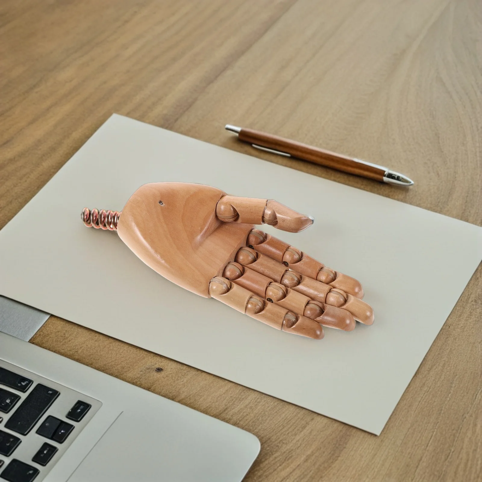 

Hand Mannequin Solid Wood Movable Joint Left Hand For Sketching Drawing Photography Professional Display Desktop Decoration