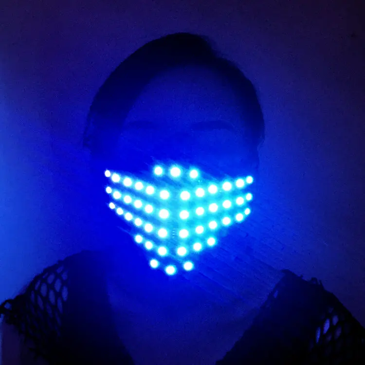 Full Color Light Emitting Diode Mask Color Neon Face Nightclub