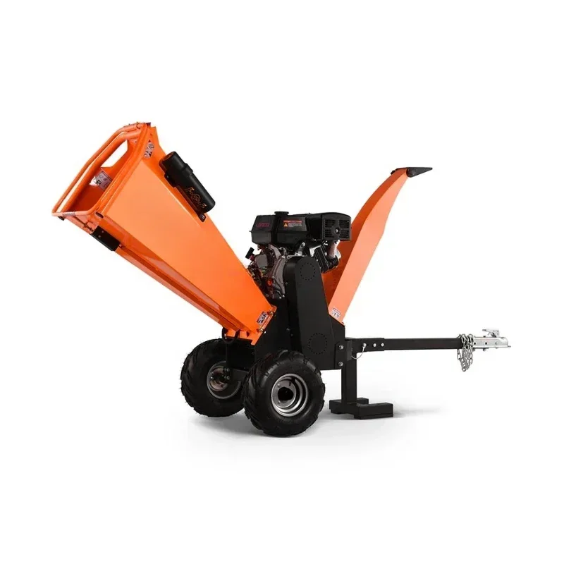 Orchard horizontal tree shredder, garden grape branch shredder, household gasoline branch shredder