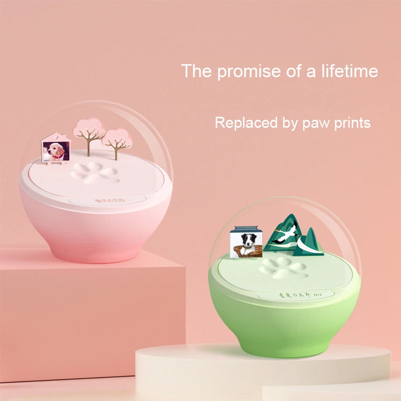 

Pet Cat Dog Inkless Mud Pawprints Keepsakes Print Mold Impression Kit for Commemorative Clay Memorial Table Ornaments