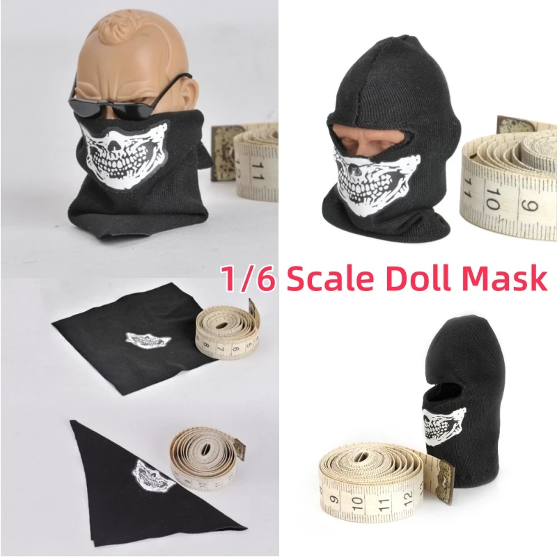 1/6 Scale Dolls Accessories Ghost Mask Skull Mask for 12 inches Action Figure 30CM Dolls