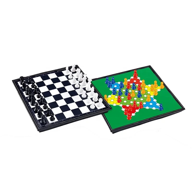 

New 4 IN 1 funny playtime ludo game plastic chess set