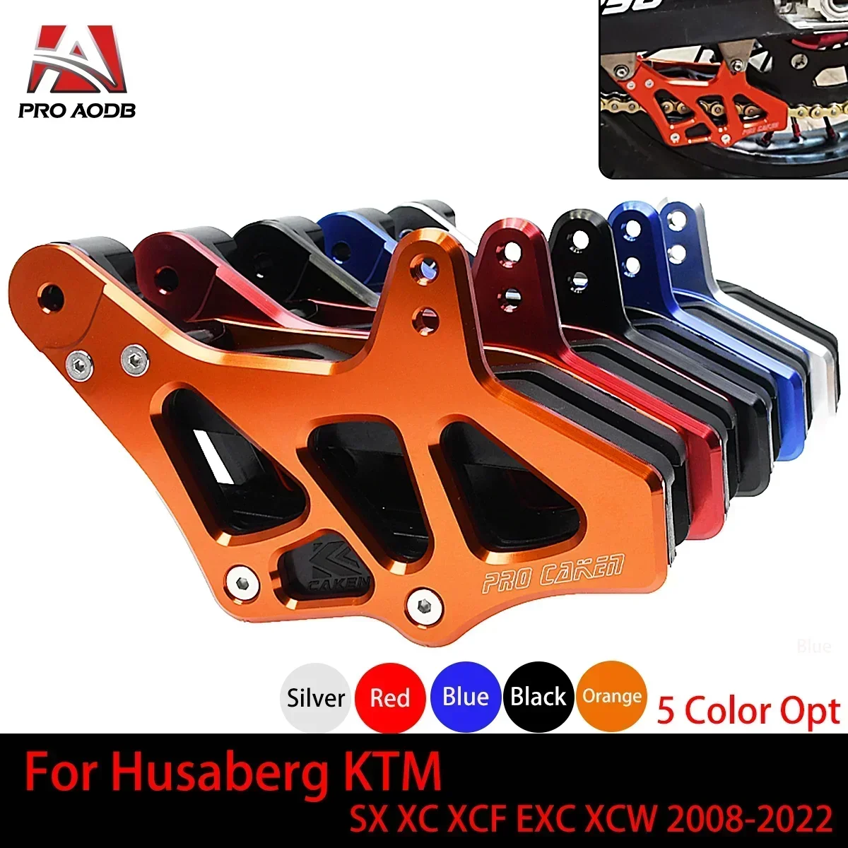 

Motorcycle CNC Chain Guide Guard For Husqvarna GASGAS Husky Husaberg KTM SX SXF XC XCF EXC EXCF XCW XCFW 125-500 TPI 2008-2022