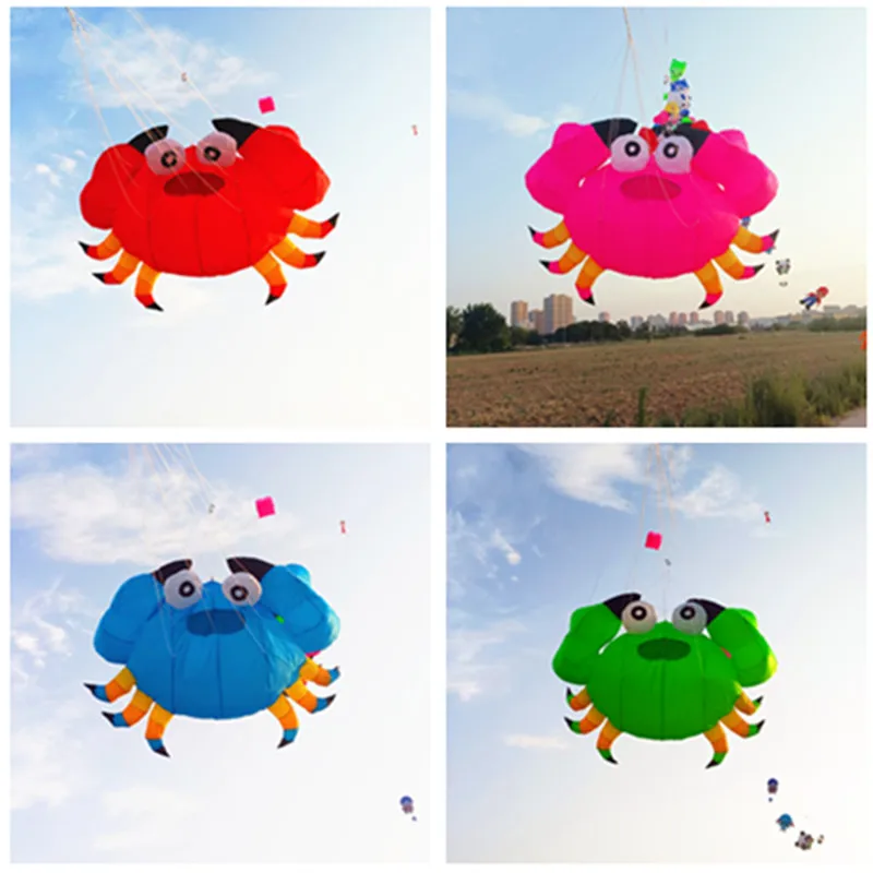 Free shipping crab soft kites pendant jeux exterieur jardin kite flying adult buiten speelgoed aquilone professionale power kite