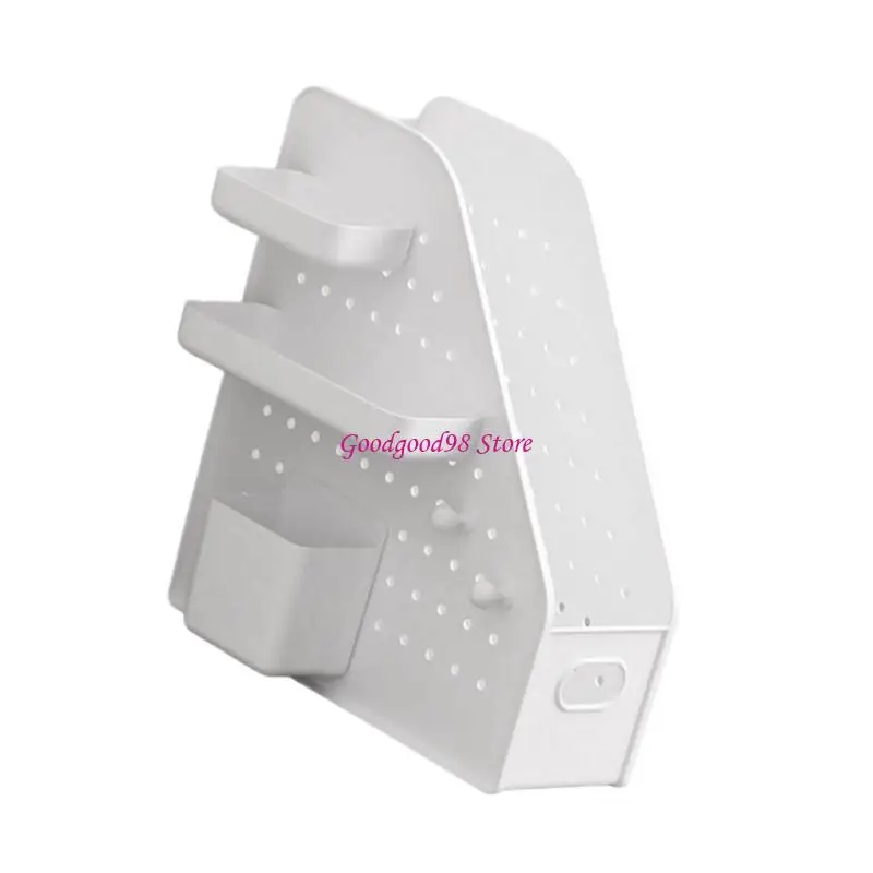 صندوق تخزين منظم المكتب مع Pegboard و Pen Cup Saceing Docting Document Stand For Home Office Management #4