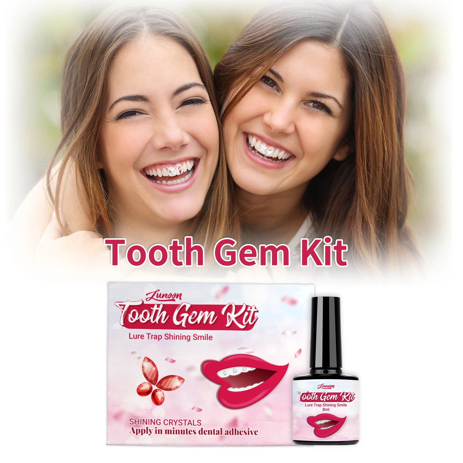 

DIY Teeth Ornament Tooth Gem Kit Professional Dental Teeth Gems Kit Tooth Gems Unisex Dental Decor Diy Crystals Jewelry Kit