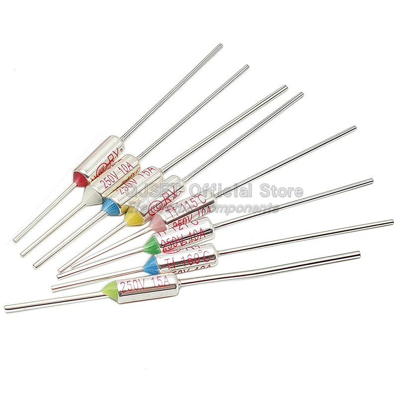 10 قطعة TF الصمامات الحرارية RY 10A 15A 250V درجة الحرارة 72C 85C 99 110 121 125 142 157 160 165C 172C 185C 192C 216C 240C 280C 300 درجة