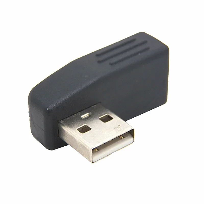 High Quality USB 2.0 A Male to Female Right Angle 90 Degree Adapter for Notebook etc