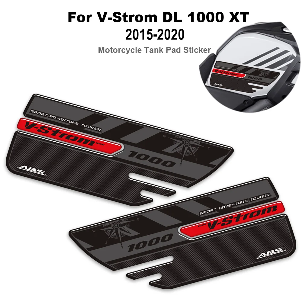 For V-Strom DL 1000 XT V Strom DL1000 2015 - 2020 Motorcycle Tank Pad Side Gas Fuel Oil Kit Knee Wind Deflector 3D Stickers