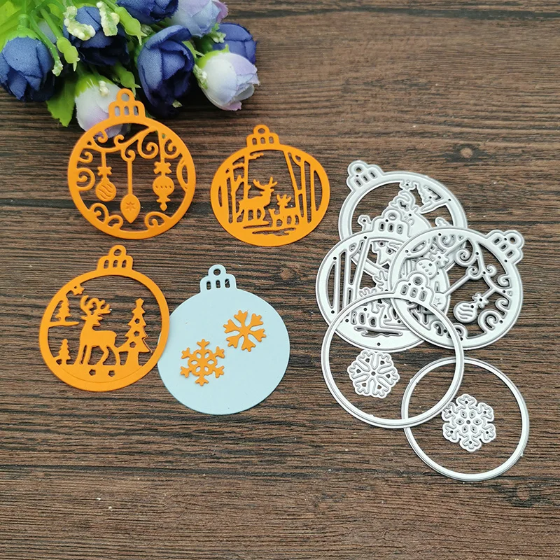 4pc Christmas snowflak Metal Cutting Dies Stencils For DIY Scrapbooking Decorative Embossing Handcraft Die Cutting Template