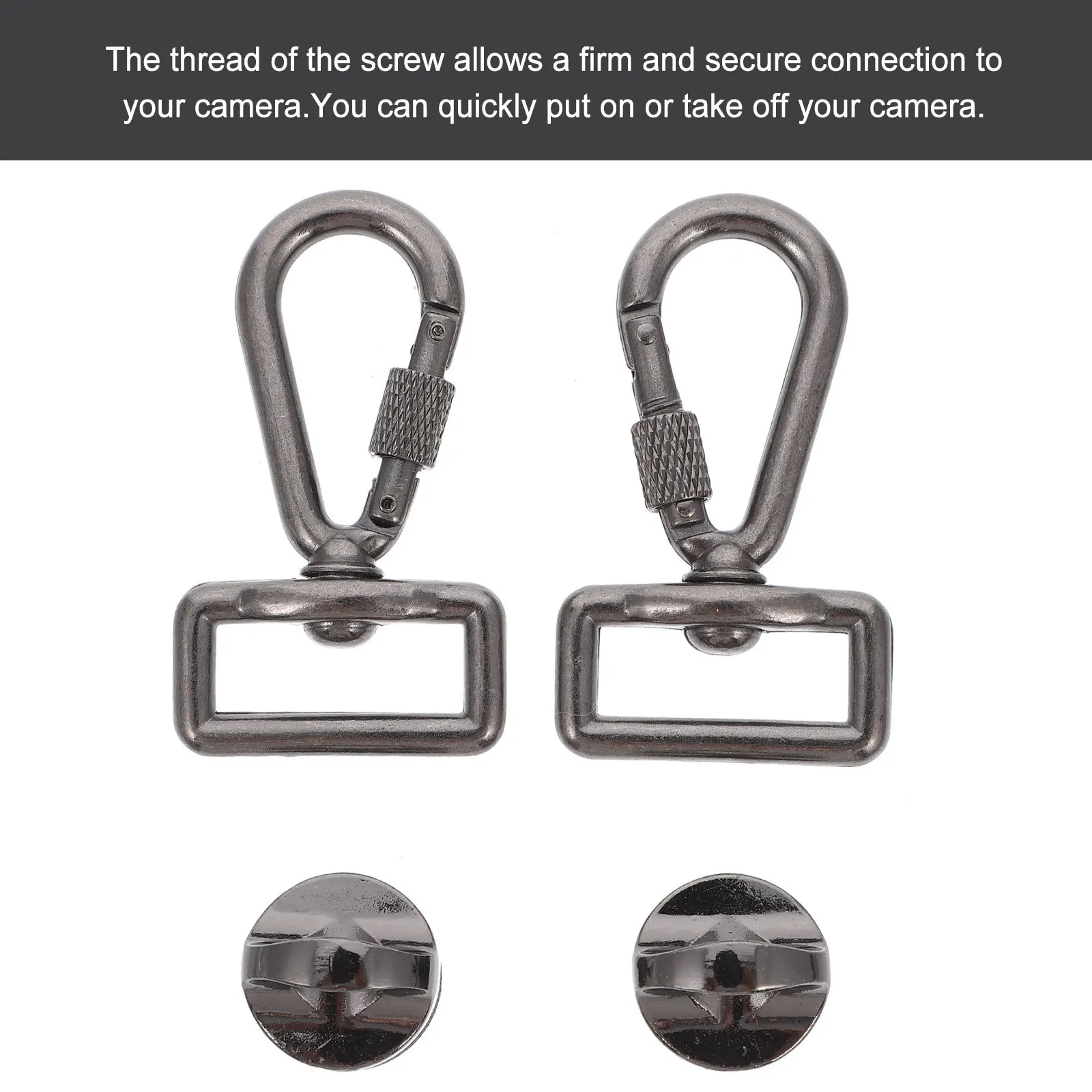 

1Set Screw Hook Kit for Camera Strap Quick Release Replacement Belt Strap Buckle Neck Adapter Mount Accessory Camera Belt Hook