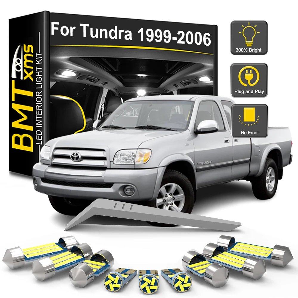 

BMTxms 16Pcs Canbus LED Interior Light For Toyota Tundra 1999 2000 2001 2002 2003 2004 2005 2006 Car Indoor Reading Trunk Lamp