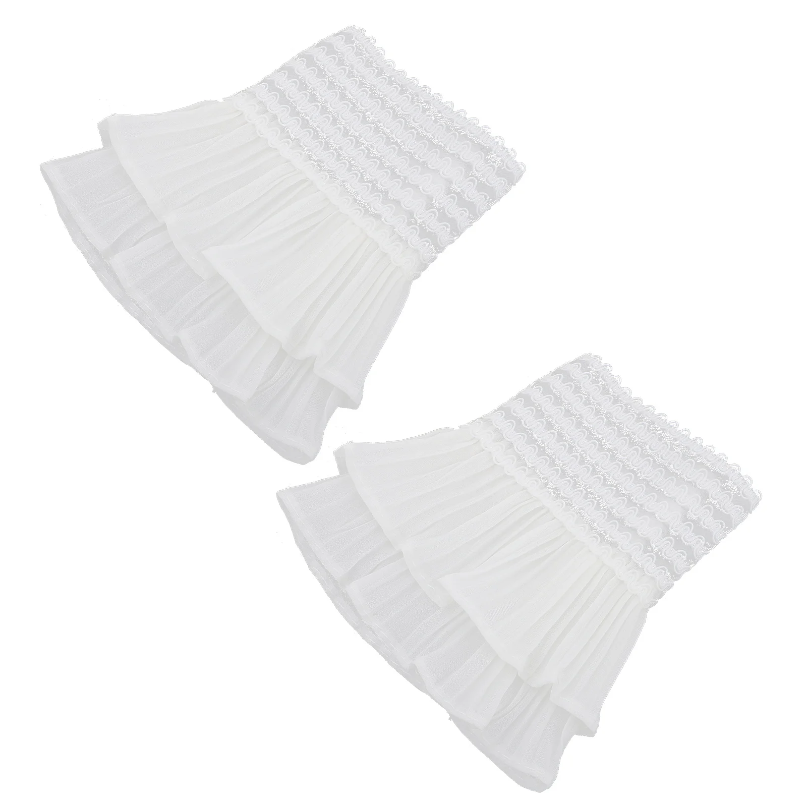 زوج واحد من أساور الدانتيل المزيفة ذات الملمس الناعم، تجربة ارتداء مريحة مثالية لزي الهالوين التنكرية الفيكتوري