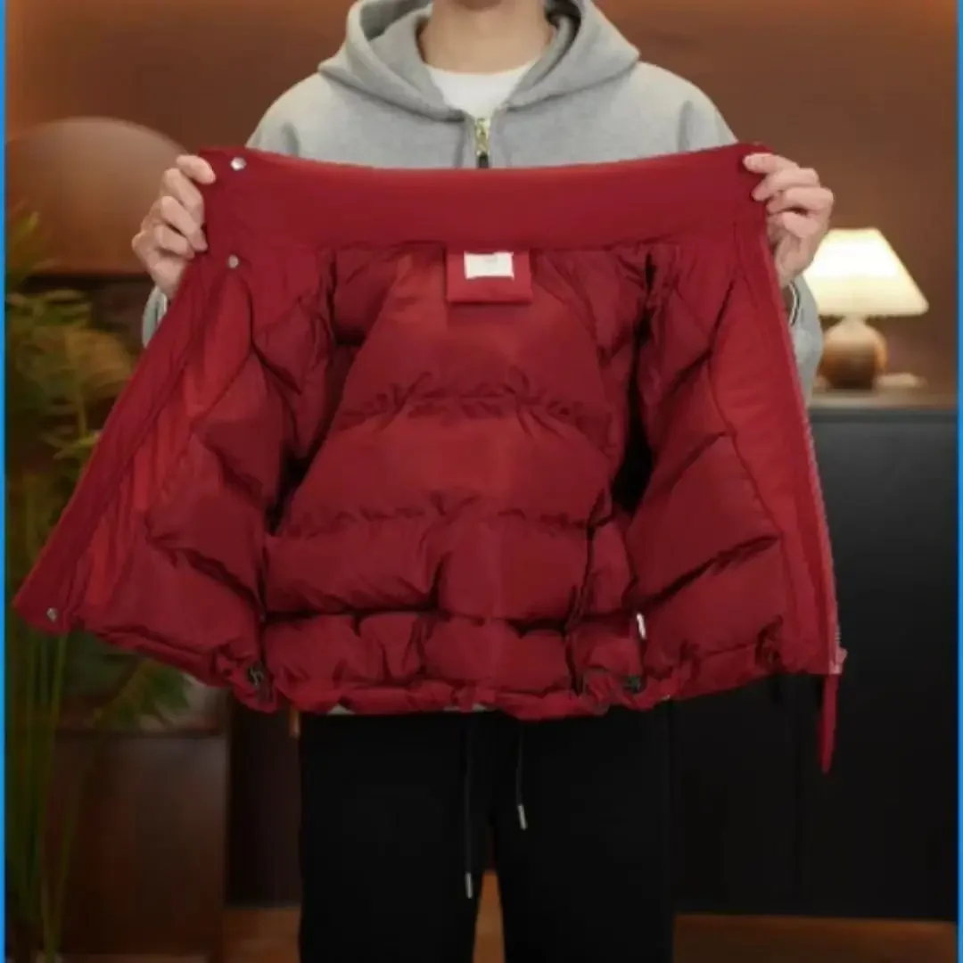 ZOETOPKID Winter Neue Jungen- und Mädchen-Jacke mit Abnehmbarem Baumwollfutter Verdickte Wattierte Jacke Großer Pelzkragen Kinder-Winteranzug – Detail 8