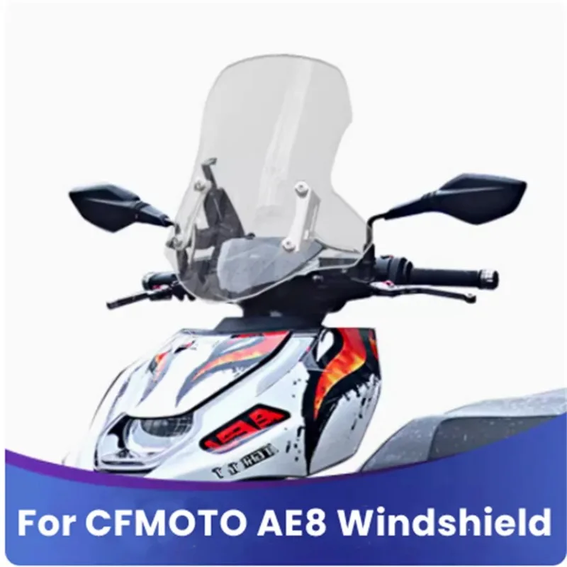 For CFMOTO ZEEHO AE8 New Motorcycle Wind Deflector Windscreen Increased 4MM CFMOTO AE8 Windshield Fixing Bracket ZEEHO AE8