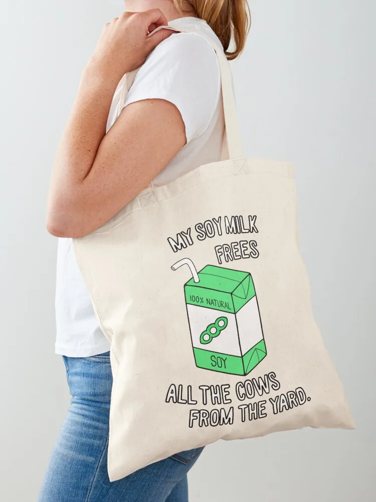 

My Soy Milk Tote Bag tote bags cloth bags Big bag Women's handbag