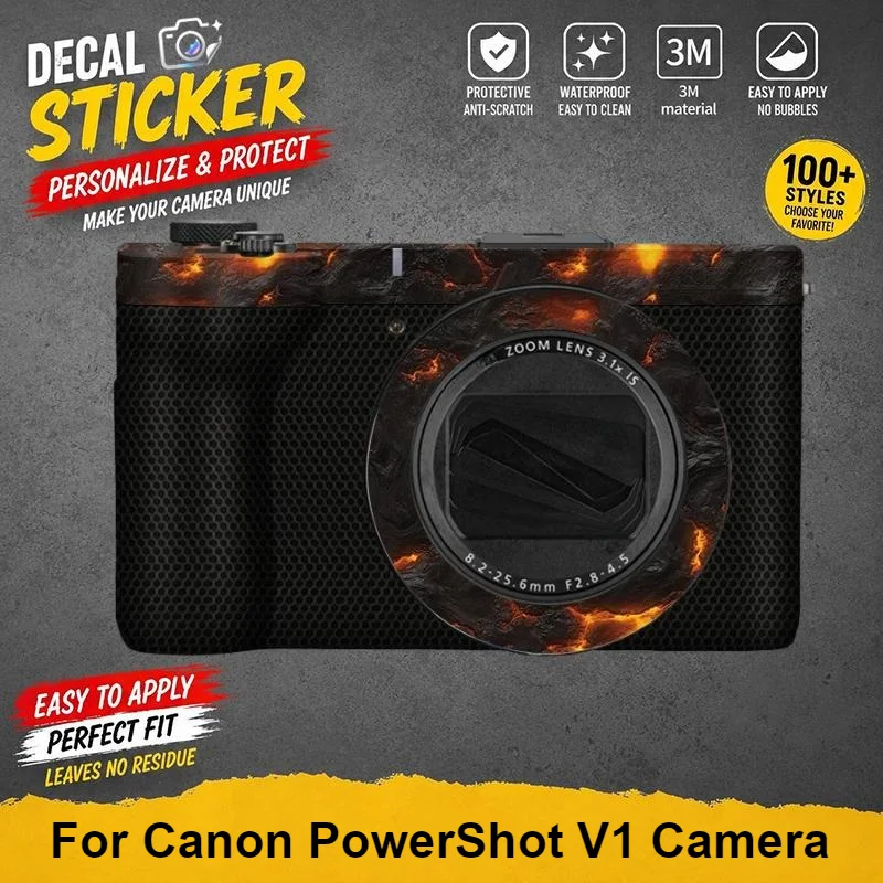 PrizMo Skin For Canon PowerShot V1 Camera Skin Protective Sticker Anti-Scratch Vinyl Wrap Premium Decal Cover PowerShotV1 v1