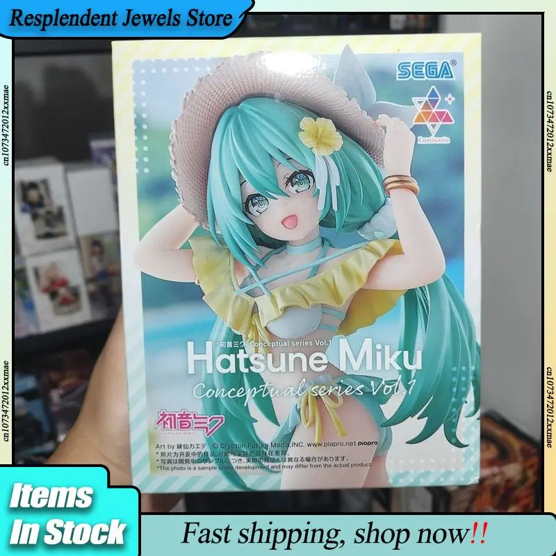 オリジナルセガルミナスタ初音ミク水着コンセプトアート-pvc-モデル人形装飾コレクションおもちゃギフト友人へ