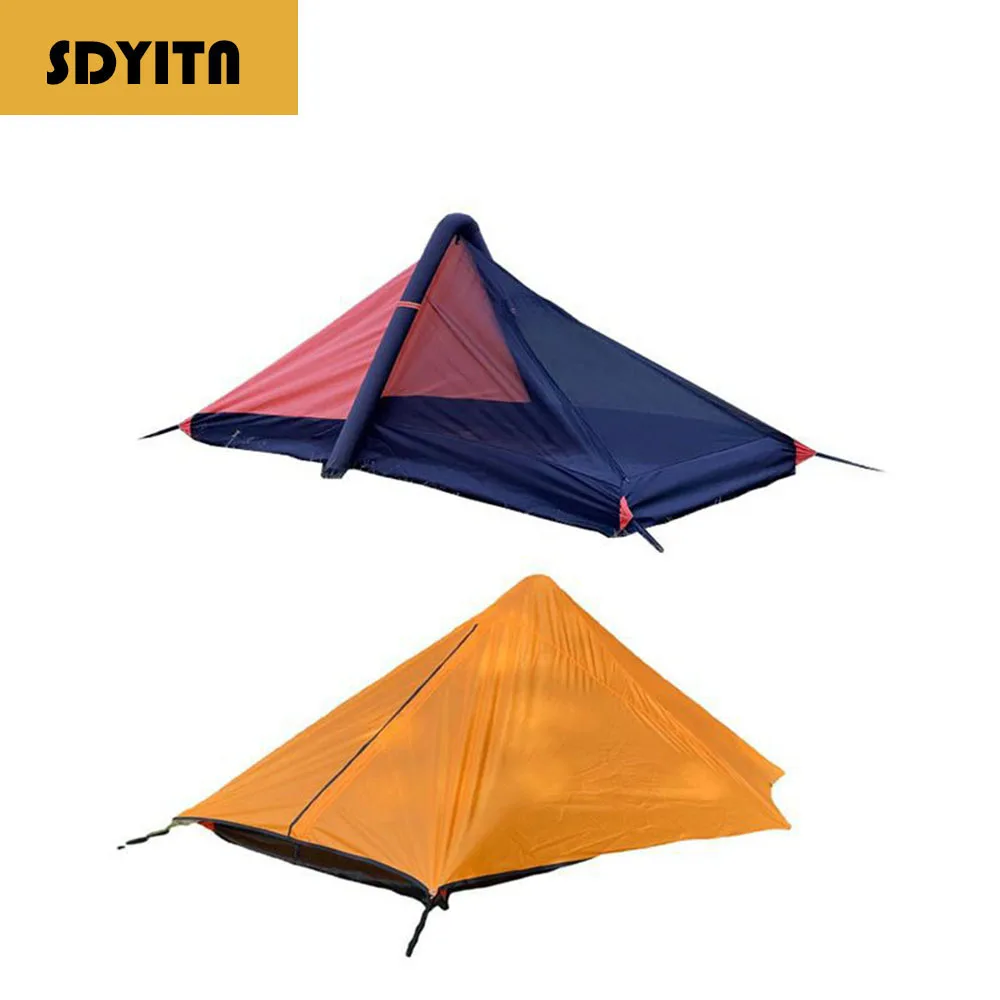 

Portable Foldable Single Layer Waterproof Tent for Adult Camping and Fishing Lightweight Single Person Inflatable Tent