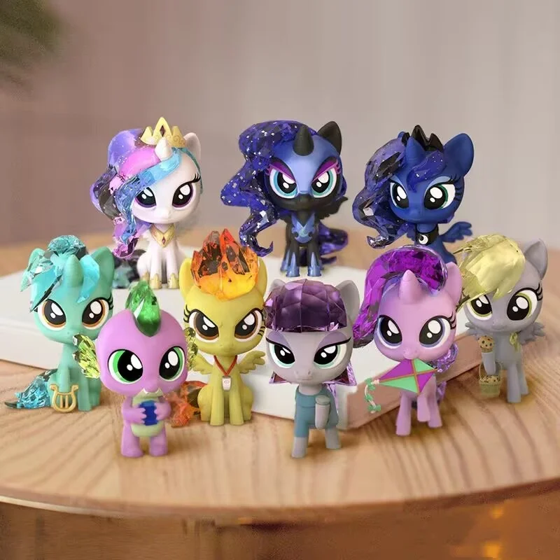 Disney My Little Pony Figure Kwistal Fwenz Series Blind Box Series Two Mystery Box Kawaii Cartoon Decor Kid Toy Birthday Gift