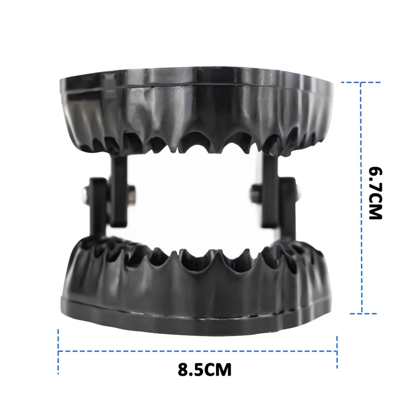 Denture Drill Bit Holder Teeth Model Design Holds Up To 28 Bits Fits 1/4 Inch Hex Bit And Drive Bit Adapter (Black)