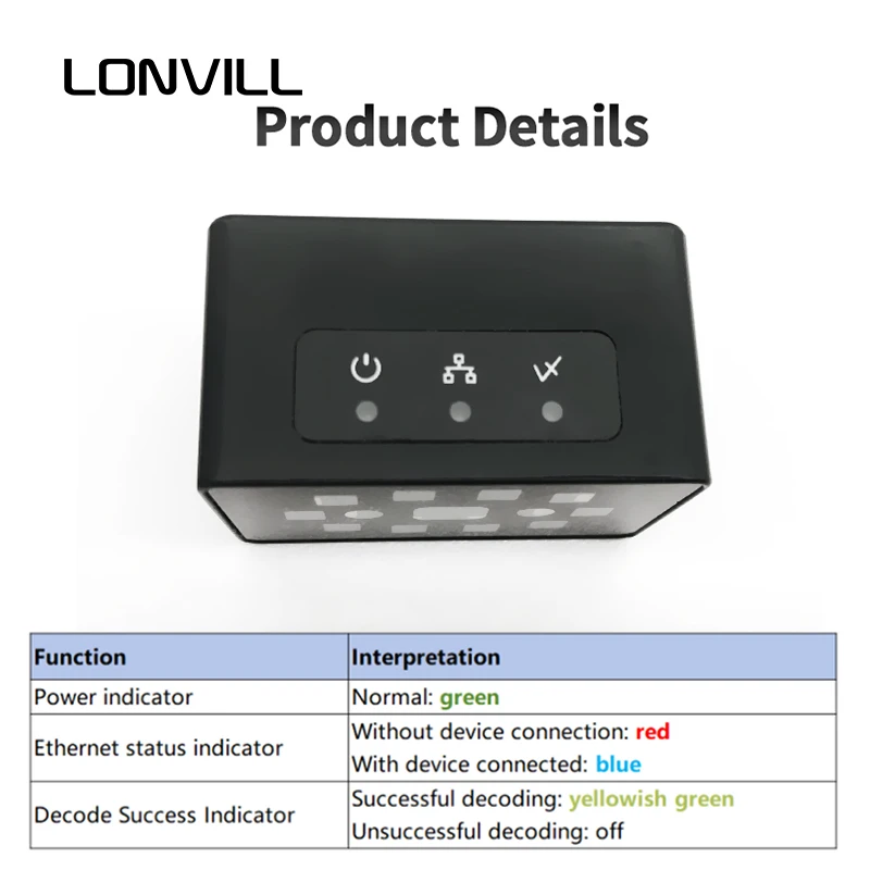 OEM ODM QR PDF417 ماسح رمز مصفوفة البيانات قارئ رمز خط التجميع الصناعي IP65 1D 2D ثابت جبل ماسح الباركود