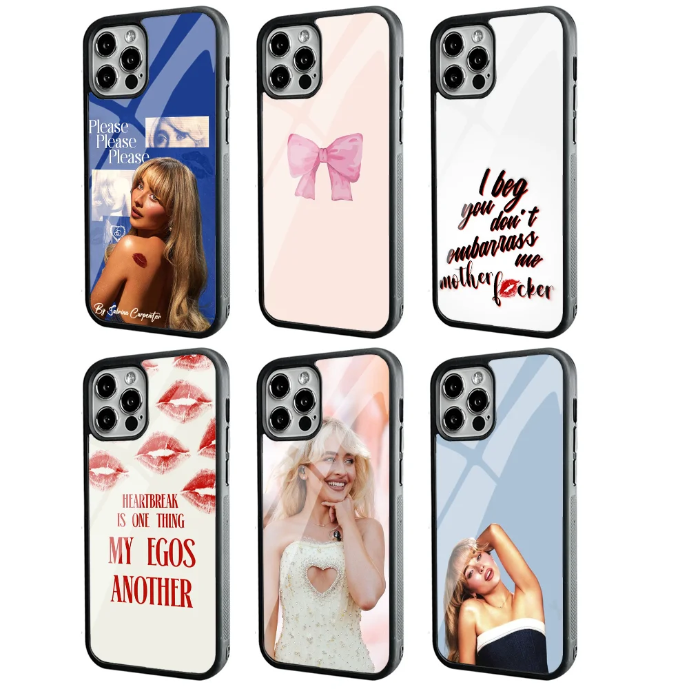 PP-lease Sabrina C-Carpenter Phone Case Strong Magnetic For IPhone 16 15 14 13 Pro Max 11 12 Mini Alex Mirror For Magsafe