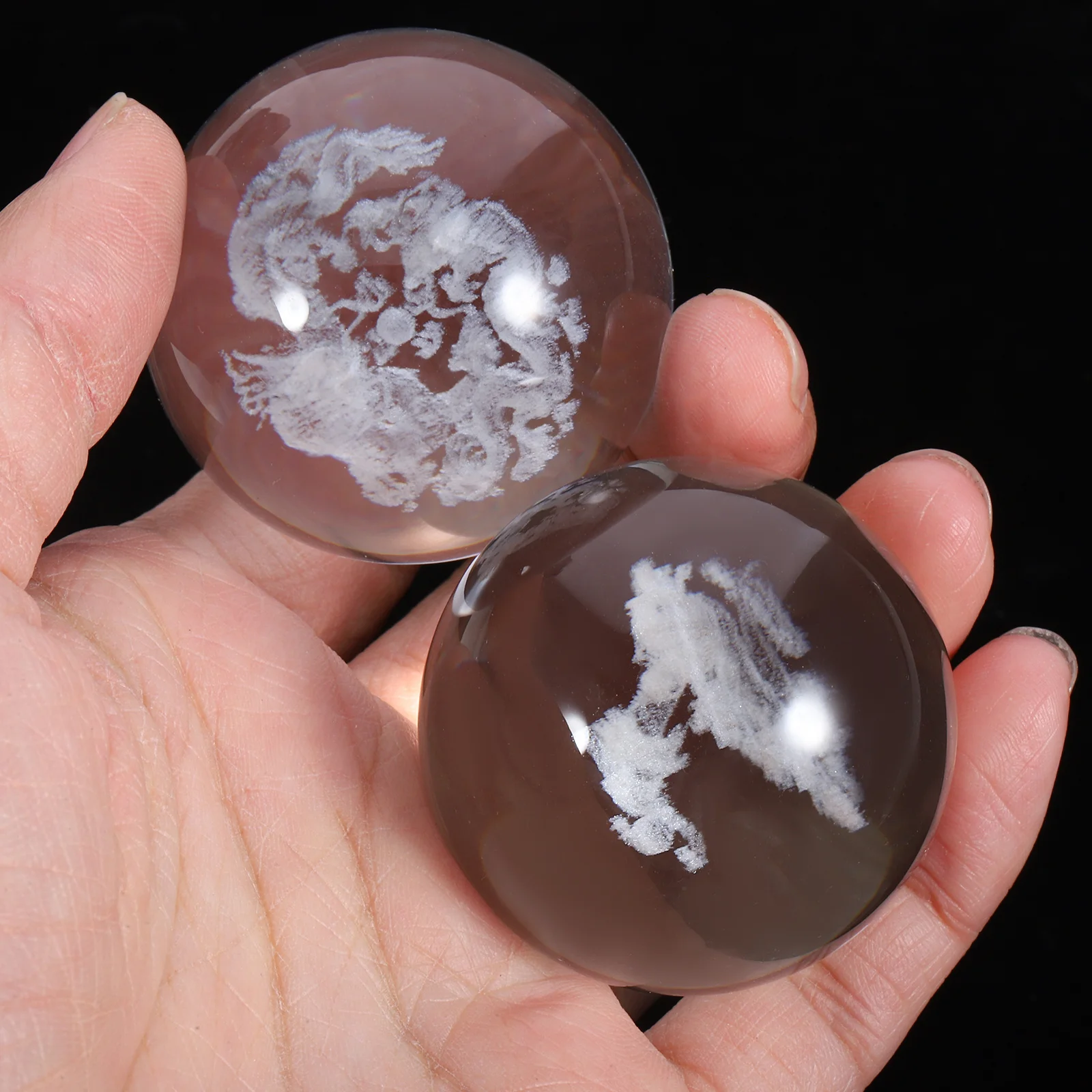 

2 шт., массажные шарики для рук, стеклянные маленькие портативные шарики для упражнений для рук, расслабляющие мышечные напряжения, снятие стресса, массажный мяч