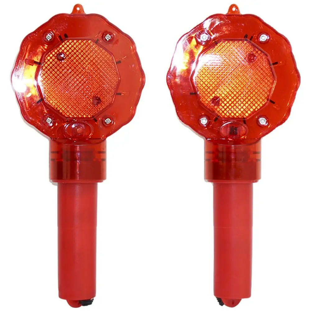 Red Plum Blossom Warning Light Handheld Universal LED Strobe Light Safety Portable Traffic Safety Signal Beacon