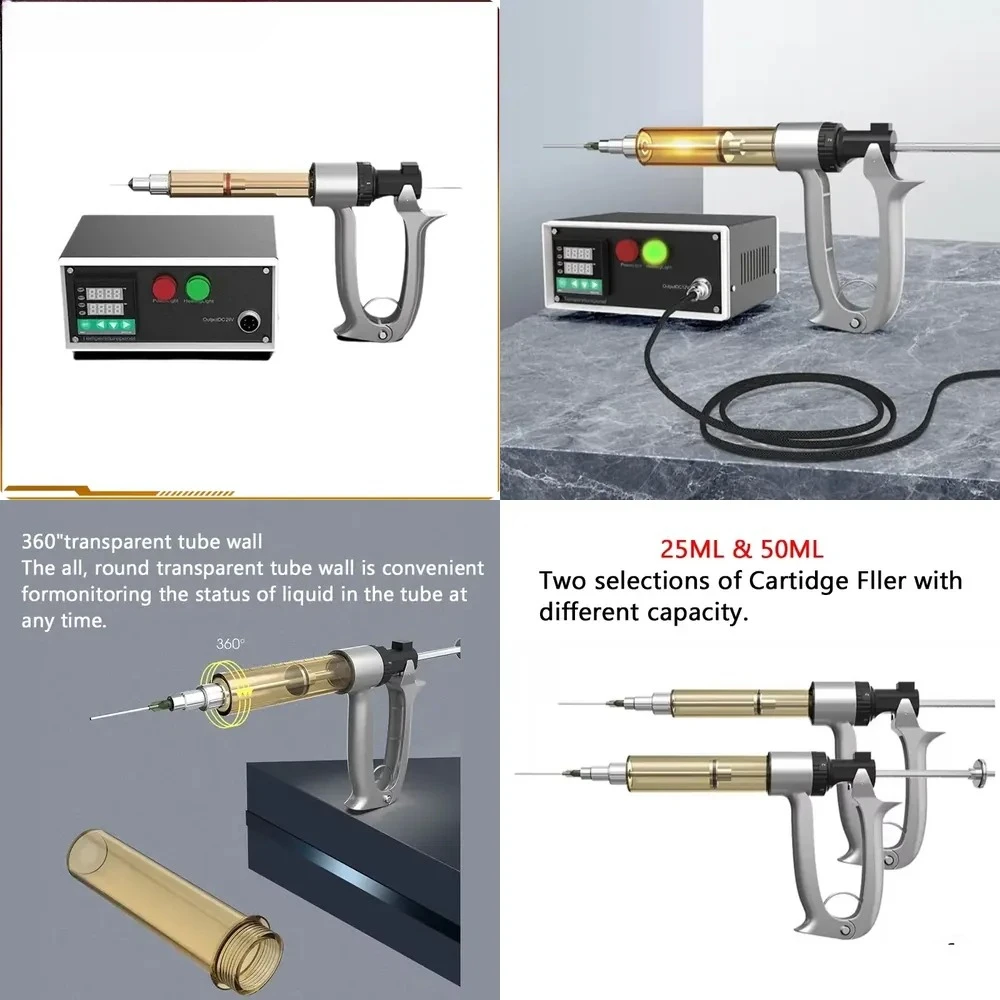 Máquina de llenado de cartuchos de aceite CBD semiautomática 2026 con control de temperatura para vapeo