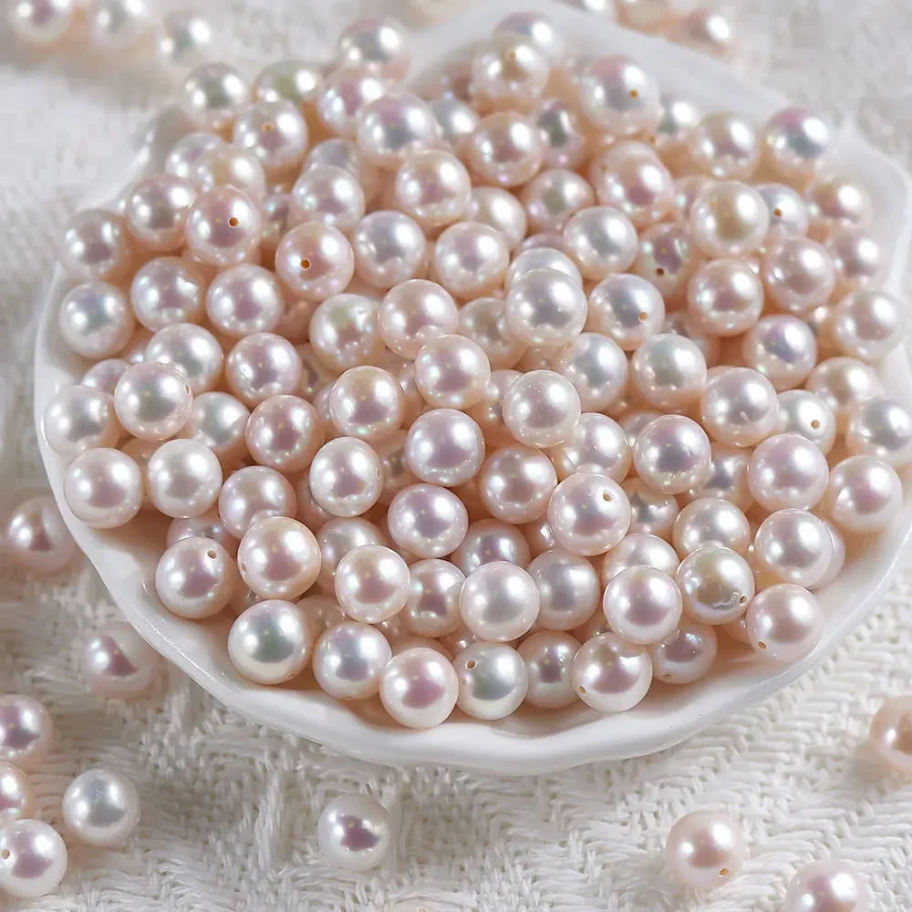 

1PCS Charming 7-9mm Natural True Pearl South Sea White Pearl Single Pearl DIY Jewelry