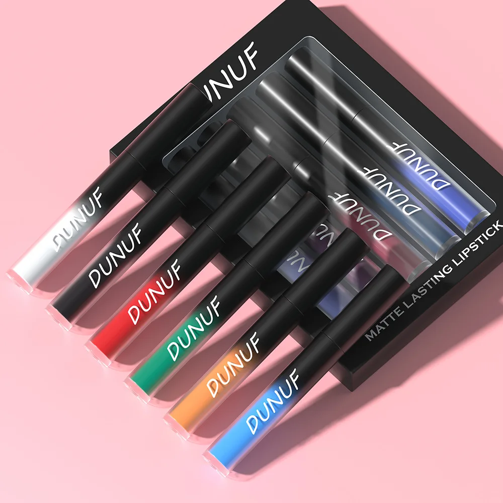 5개 세트 매트 라스팅 립 스테인 - 다용도 립 글로스 & 페이스 페인트 콤보, 오래 지속되는 성인 메이크업, 모든 피부 타입, 매트 효과