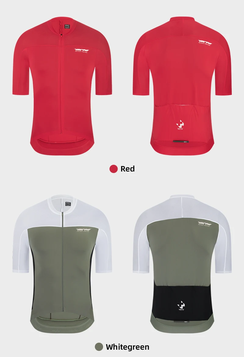 YKYWBIKE 2026 Pro Herren Kurzarm-Radtrikot Sommer Atmungsaktiv Schnelltrocknend UPF50+ Top MTB Rennrad Ciclismo Maillot – Detail 16
