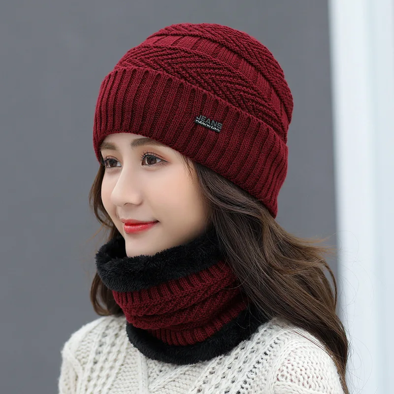 Hat: Winter tide warm, autumn and winter, woolen hat, fleece knitted hat, Korean cycling ear cap