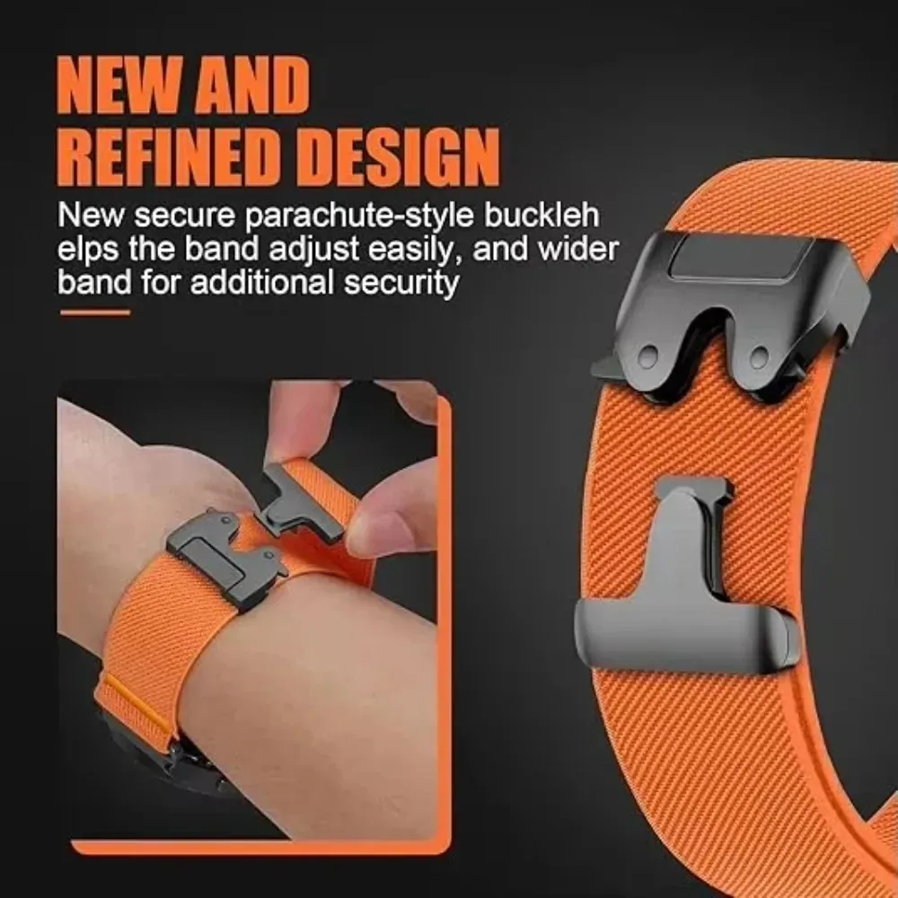 Nylon Strap for Redmi Watch 6 Active/Lite Watch 6/5/4 Magnetic Parachute Buckle Elastic Sport Band for Xiaomi Mi Band 10/9/8 Pro