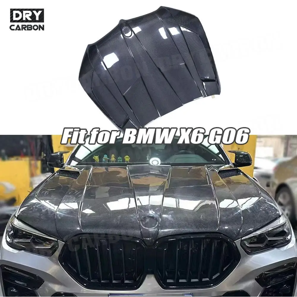 

Car Accessories for BMW X6 G06 2020+ Front Engine Bonnets Car Styling Bodykits Accessories Carbon Fiber Engine Trunk Hood