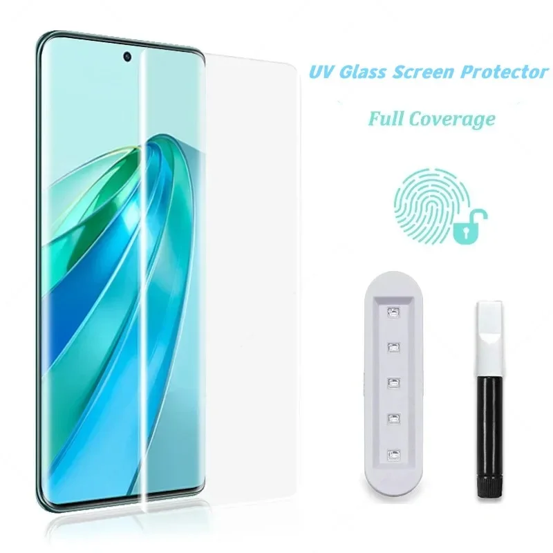 UV Liquid Glue Tempered Glass For Xiaomi Mi 10 11 12 13 14 Pro Note10 Lite CiVi 2 3 4 Pro UV Curved Liquid Glue Screen Protector