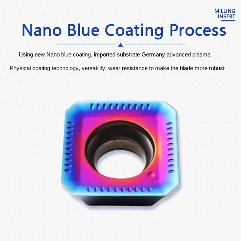 Hochharte Spezialfräseinsätze für gehärteten Stahl APMT1135 APMT1604 R5 R6 Nano Blue Hartmetalleinsätze – Detail 3