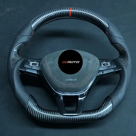 Real Carbon Steering Wheel for Volkswagen VW Golf 7 Mk7 New Polo Jetta Passat B8 Tiguan Sharan Touran